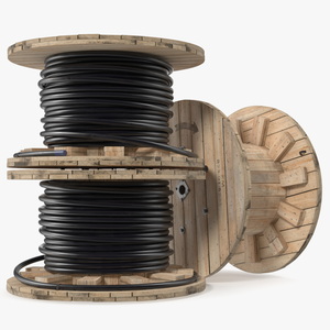 3D model Stack of Cable Reels