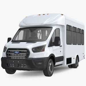 3D Ford Starlite Transit Shuttle Bus model