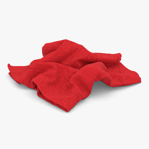 Napkin Crumpled Unfolded 3D model