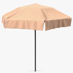 Beige Outdoor Umbrella 3D