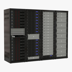 3D Dell Server Racks Set