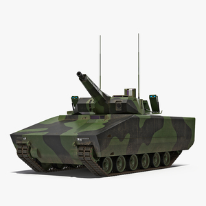 NextGen IFV Lynx KF41 Camo Dirty Rigged 3D model