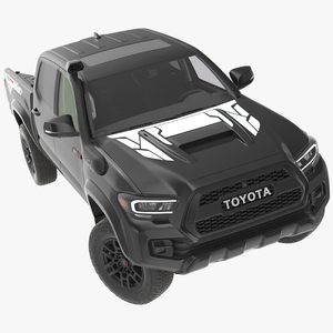 Toyota Tacoma TRD Pro Midnight Black Metallic 2021 Rigged 3D