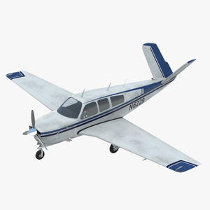 Civil Utility Aircraft Beechcraft Bonanza S35 V Tail 3D