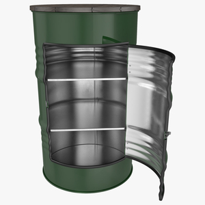 Steel Drum Locker 3D