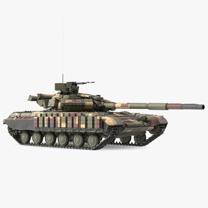 3D model T-64 BV Main Battle Tank Camo Clean