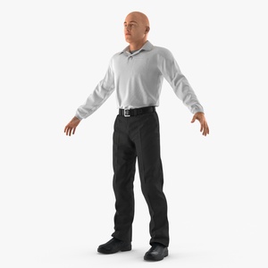 3D model Man Wearing Casual Clothes Standing Pose