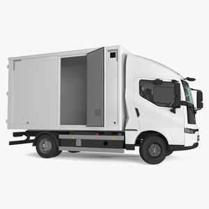 Truck BYD ETM6 White Rigged 3D