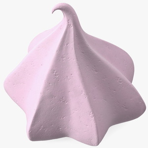 Small Cone Meringue Pink 3D model