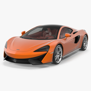 3D model Sports Car McLaren 570GT 2017 Simple Interior