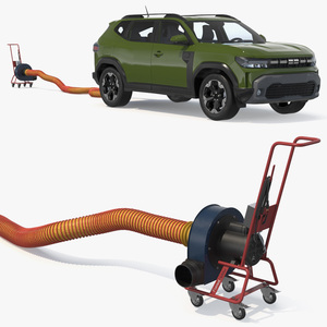 Vehicle Exhaust Extractor with Modern Crossover 3D