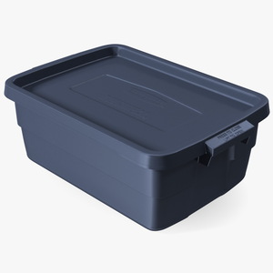 Rubbermaid Roughneck Stackable Storage Bin 10 Gallon 3D