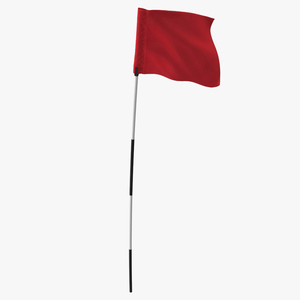 3D Golf Pin Flag model