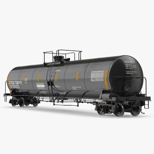 3D model Rail Tank Car 2