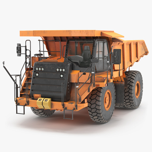 Off Highway Dump Truck Dirty Rigged for Maya 3D model