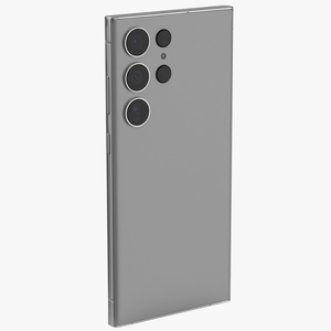 Modern Flagman Smartphone with Stylus Grey 3D