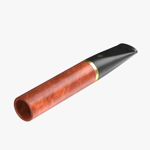 Short Cigarette Holder Dark 3D