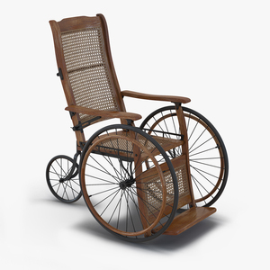 3D Vintage Wheelchair model