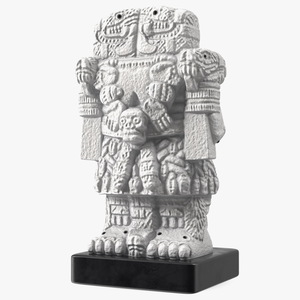 Aztec Goddess Coatlicue White Table Figurine for 3D Print 3D