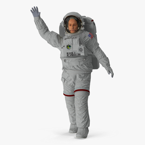 Astronaut Suit with Male Figure Rigged for Maya 3D