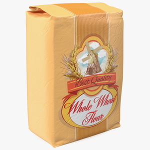 Wheat Flour Bag 5lb 3D model