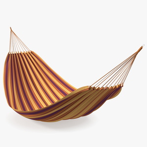 Striped Fabric Hammock 3D