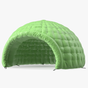 Inflatable Dome Shelter Green 3D model