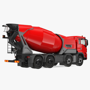 3D model Electric Hybrid Mixer Truck Generic