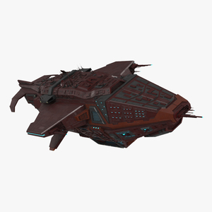 3D Futuristic Scifi Spaceship