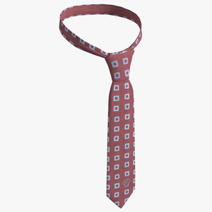 Patterned Necktie 3D