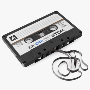 3D Cassette Tape with Unwound Film