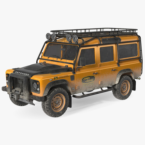 3D Land Rover Defender Works V8 Trophy Dirty