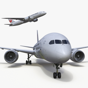 3D Boeing 787 Dreamliner Japan Airlines Rigged model