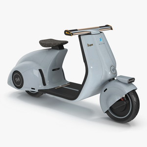 3D Concept Electric Scooter Vespa 98 Blue model