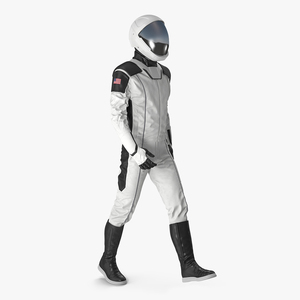 Futuristic Space Suit Walking Pose 3D model