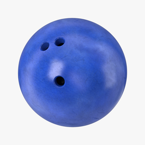 Bowling Ball Blue 3D