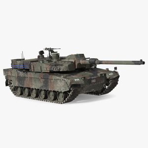 Korean Tank K2 Camouflage Color Dirty 3D