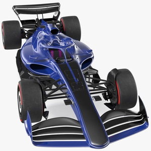 3D Open Wheel Racing Car Rigged model