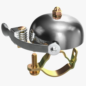 Vintage Bicycle Bell with Spring Hammer 3D model