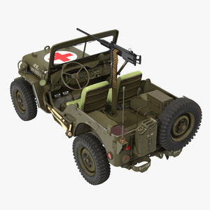 US Army Jeep Willys MB Ambulance 3D