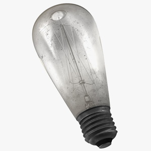 Old Dusty Edison Light Bulb 3D