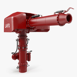 3D model Fire Fighting Water Gun Rigged