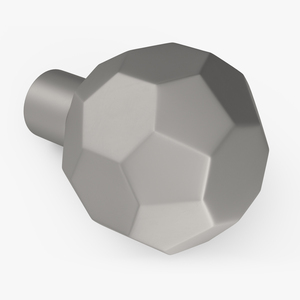 Kitchen Cabinet Handle Knob Spherical Silver 3D model