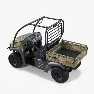 3D Kawasaki Mule 2019 SX 4x4 Camo Clean