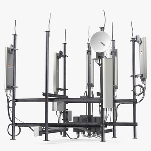 3D Industrial Cell Tower Equipment