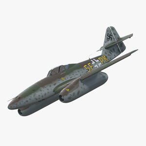 3D Fighter Aircraft Messerschmitt Me 262 Schwalbe Rigged model