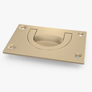 3D Kitchen Cabinet Handle Recessed Bronze model