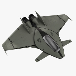 3D model Futuristic Stealth Fighter Aircraft