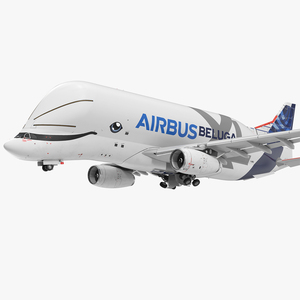 3D Airbus Beluga XL A330 743L Rigged model