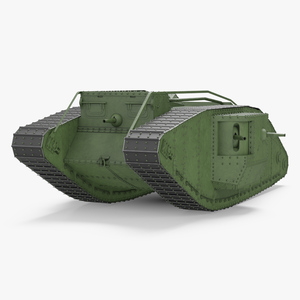 3D model Tank MK 4 Male Green